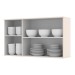 Armário Aéreo Cozinha 120cm Connect 3 Portas 100% Mdf Off White - Henn