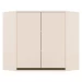 Armário Aéreo Cozinha 79 Cm Connect Oblíquo 2 Portas 100% Mdf Off White - Henn