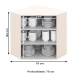 Armário Aéreo Cozinha 79 Cm Connect Oblíquo 2 Portas 100% Mdf Off White - Henn