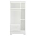 Guarda-Roupa Infantil Sonho 3 Portas 2 Gavetas Branco - Panorama Móveis