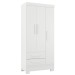 Guarda-Roupa Infantil Sonho 3 Portas 2 Gavetas Branco - Panorama Móveis