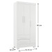Guarda-Roupa Infantil Sonho 3 Portas 2 Gavetas Branco - Panorama Móveis