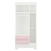 Guarda-Roupa Infantil Sonho 3 Portas 2 Gavetas Branco/Rosa - Panorama Móveis