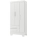 Guarda-Roupa Infantil Doce Sonho 3 Portas 2 Gavetas Branco - Panorama Móveis