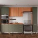 Cozinha Completa Sálvia 12 Portas 3 Gavetas 908425 Freijó/Verde - Telasul