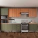 Cozinha Completa Sálvia 14 Portas 3 Gavetas Freijó/Verde 908432 - Telasul
