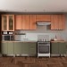 Cozinha Completa Sálvia 14 Portas 3 Gavetas com Vidro Freijó/Verde 908434 - Telasul