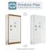 Guarda Roupa de Bebê Life 100% Mdf 3 Portas 2 Gavetas Flex Branco/Ypê/Branco - Tigus Baby