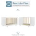 Berço Mini Cama Flocos 100% Mdf com Colchão Branco - Tigus