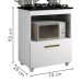 Armário de Cozinha para Cooktop Salvia 1 Porta 1248 Branco - Kaiki Móveis
