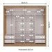 Guarda-Roupa Casal Seul 2 Portas 4 Gavetas 100% Mdf Freijó/Off White - Mx Móveis