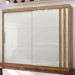Guarda-Roupa Casal Seul 2 Portas 4 Gavetas 100% Mdf Freijó/Off White - Mx Móveis