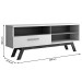 Rack para TV Até 55 Polegadas Bolonha 1 Porta Off White/Cinamomo - Panorama Móveis