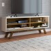 Rack para TV Até 55 Polegadas Bolonha 1 Porta Off White/Cinamomo - Panorama Móveis