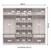 Guarda-Roupa Casal Brooklyn 7 Portas 2 Gavetas Branco - Panorama Móveis