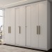 Guarda-Roupa Casal Brooklyn 7 Portas 2 Gavetas Branco - Panorama Móveis