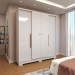 Guarda-Roupa Casal Varsóvia 4 Portas 2 Gavetas Branco - Panorama Móveis
