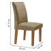 Mesa de Jantar 6 Lugares Genova/Luísa com Vidro Cinamomo/Off White/Marrom Claro - Cel Móveis