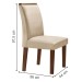 Mesa de Jantar 8 Lugares Nápoles/Luísa com Vidro Chocolate/Off White/Bege - Cel Móveis