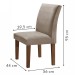 Mesa de Jantar 4 Lugares Classic com Vidro Chocolate/Linho Cinza - Cel Móveis