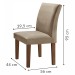 Mesa de Jantar 6 Lugares Classic com Vidro Chocolate/Pena - Cel Móveis
