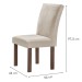Mesa de Jantar 4 Lugares Kansas/Canela com Vidro Chocolate/Off White/Suede Bege 17992 - Cel Móveis