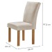 Mesa de Jantar 6 Lugares Kyra/Canela com Vidro Cinamomo/Off White/Suede Bege - Cel Móveis