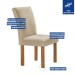Mesa de Jantar 6 Lugares Kyra/Canela com Vidro Cinamomo/Off White/Suede Cru - Cel Móveis