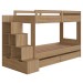Beliche 4 Gavetas com Escada Aveiro Oak - Completa Móveis