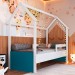 Cama Infantil Montessoriana Branco/Azul Secreto - Completa Móveis