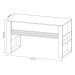 Conjunto Home Office 3 Peças 1 Mesa com Chave, 1 Estante para Livros e 1 Armário para Escritório Stanford 5 Branco - Pnr Móveis