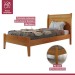 Cama de Solteiro Esmeralda 90cm Amêndoa Mel - Josandro