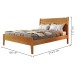 Cama de Casal Esmeralda 160cm Amêndoa Mel - Josandro