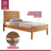 Cama de Solteiro Amazone 90cm Amêndoa Mel - Josandro