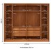 Guarda-Roupa Casal Barcelona 6 Portas 6 Gavetas Ripado Cinamomo/Off White - Tcil Móveis