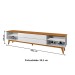 Rack para TV Até 65 Polegadas Limit 2 Gavetas 2 Prateleiras Branco/Nature - Tebarrot
