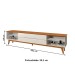 Rack para TV Até 65 Polegadas Limit 2 Gavetas 2 Prateleiras Off White/Nature - Tebarrot