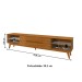 Rack para TV Até 75 Polegadas Limit 2 Gavetas 2 Prateleiras Nature - Tebarrot