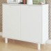 Armário de Cozinha 2 Portas 2 Prateleiras Branco Bbc 16 - Brv