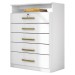 Cômoda Triunfo 5 Gavetas Branco - Demóbile