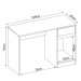 Mesa Escrivaninha Morada 1 Porta 1 Gaveta Branco - Demóbile