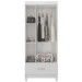 Guarda-Roupa Solteiro Prince 3 Portas 1 Gaveta Branco - Demóbile