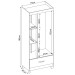 Guarda-Roupa Solteiro Prince 3 Portas 1 Gaveta ébano Touch - Demóbile