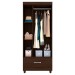 Guarda-Roupa Solteiro Prince 3 Portas 1 Gaveta ébano Touch - Demóbile