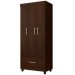 Guarda-Roupa Solteiro Prince 3 Portas 1 Gaveta ébano Touch - Demóbile