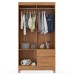 Guarda-Roupa Lótus 4 Portas 2 Gavetas Amêndola Touch - Demóbile