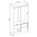 Guarda-Roupa Lótus 4 Portas 2 Gavetas Flex Branco/Rosa - Demóbile