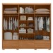Guarda-Roupa Casal Himalaia 6 Portas 3 Gavetas Amêndola Touch/Off White - Demóbile