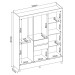 Guarda-Roupa Solteiro Munique 8 Portas 2 Gavetas Amêndola Touch - Demóbile