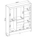 Guarda-Roupa Solteiro Munique 8 Portas 2 Gavetas Amêndola Touch/Off White - Demóbile